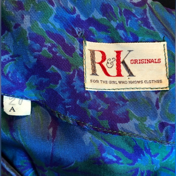 R&K Originals Blue print dress. - Picture 12 of 15